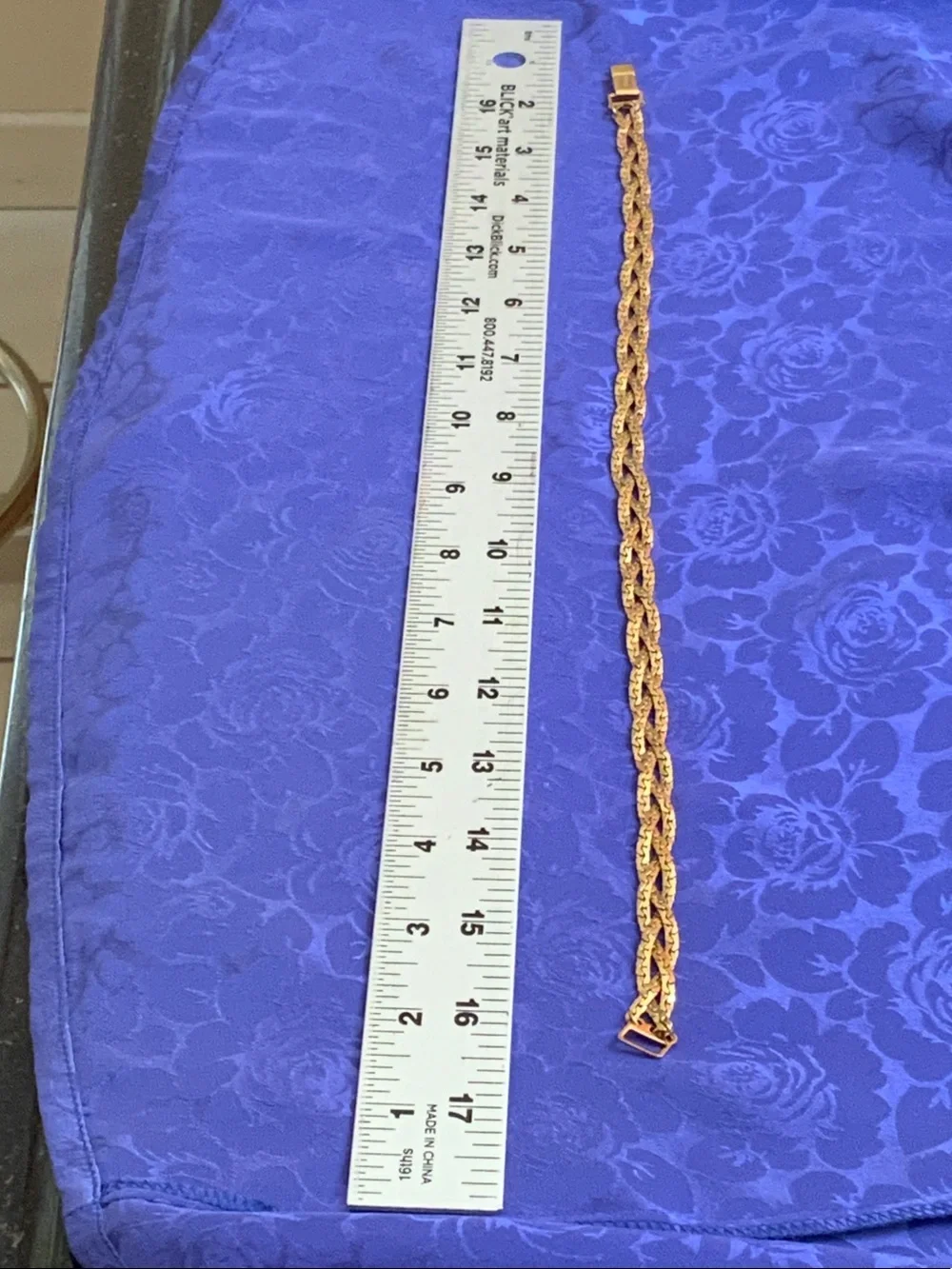 Vintage Napier Gold-Tone Braided triple Strand Necklace